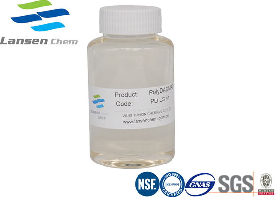 Polydadmac-Gerinnungsmittel-Wasserbehandlungs-Vertreter CAS no.26062-79-3 zu Pale Amber Liquid Fungicide Textile Printing