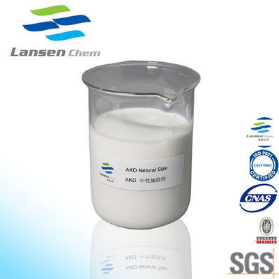 Chemisches zufriedenes pH 2-4 hohe Leistungsfähigkeits-Papierweiß AKD-Emulsions-15% 20%
