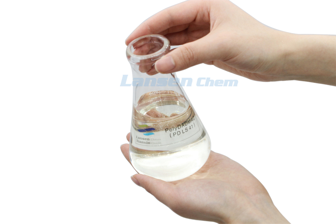 Flüssiges Dadmac-Polymer 40% Polydadmac Ammoniumkoagulant Polymer PolyDCD organische Koagulanzien Filtrationsanwendungen