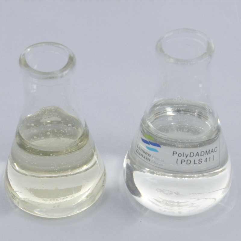 Flüssiges Dadmac-Polymer 40% Polydadmac Ammoniumkoagulant Polymer PolyDCD organische Koagulanzien Filtrationsanwendungen